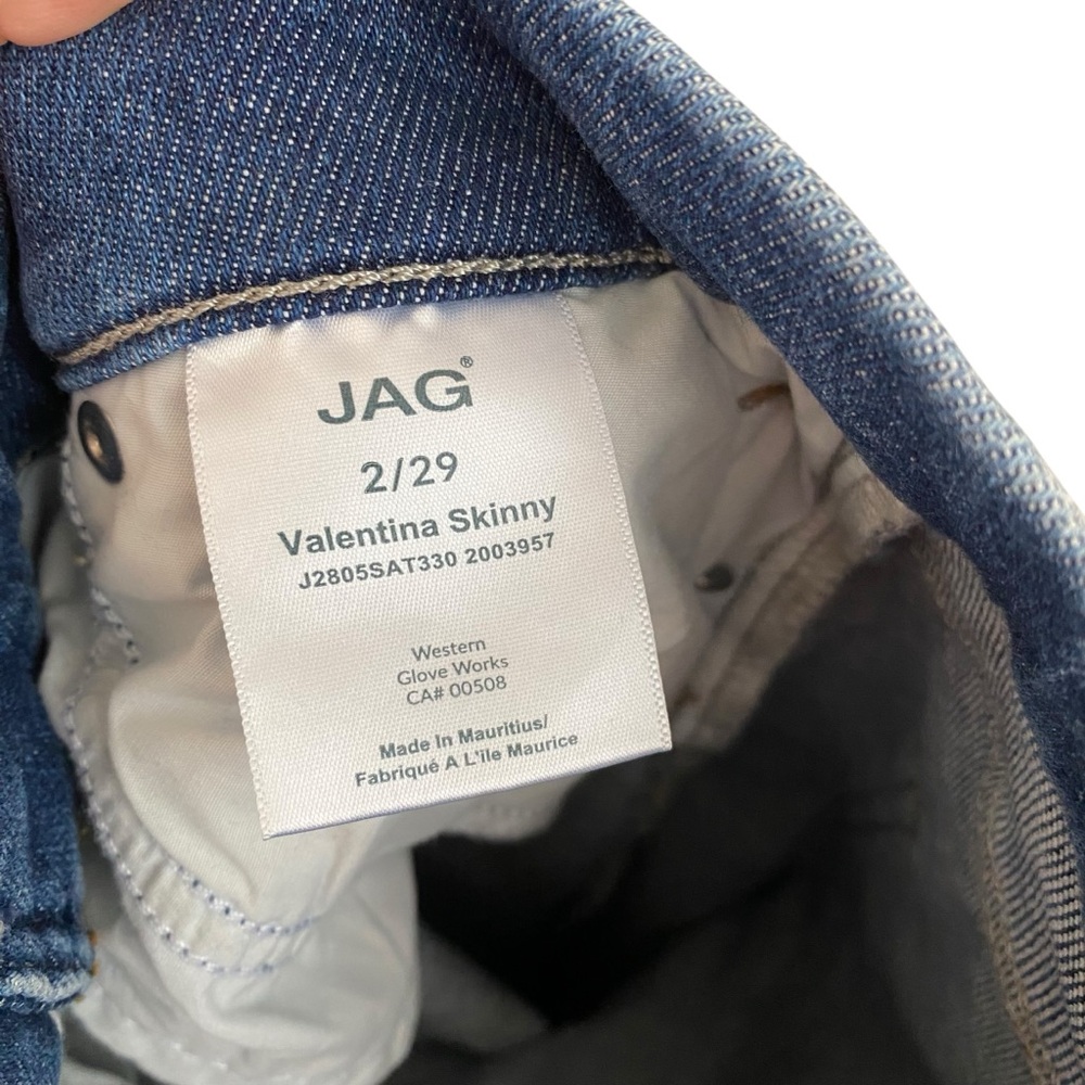 JAG Jeans Valentina Medium Wash Pull On Denim Skinny Jeans Size 2 - Picture 7 of 9
